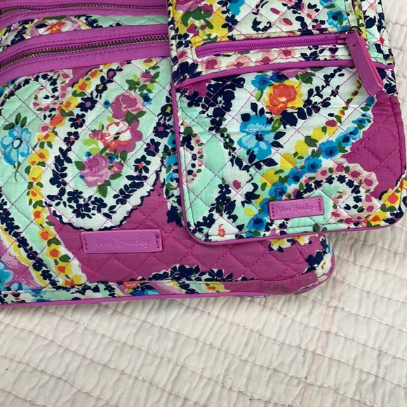 Vera Bradley Triple Zip Crossbody and Wallet - Picture 4 of 16